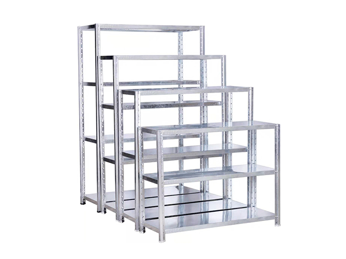 4 Tier light duty galvanized angle iron shelving Unracking